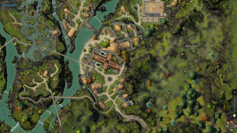 Kartenausschnitt Lowland Shore