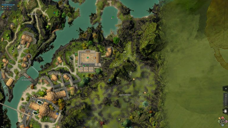 Kartenausschnitt mit Valran-Ritter Location