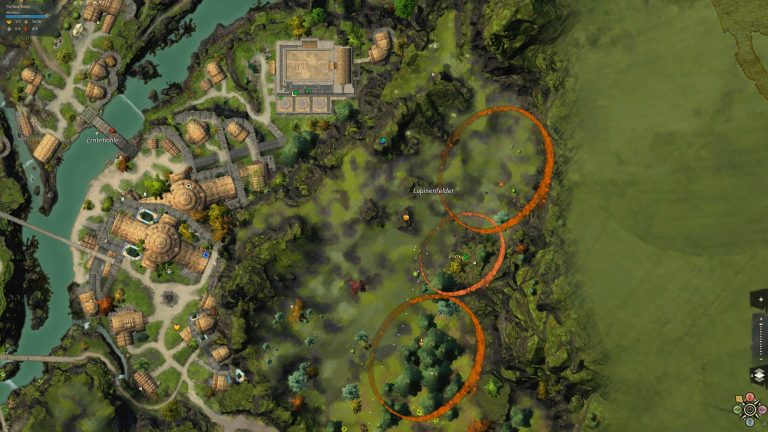 Kartenauasschnitt der Warghöhle