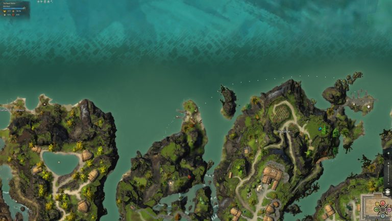 Kartenausschnitt mit Küstenregion