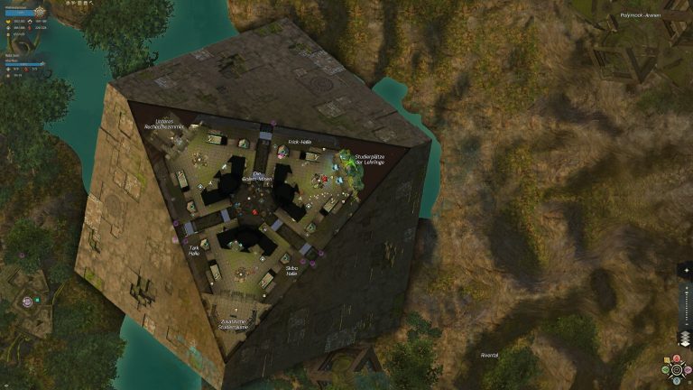 Kartenausschnitt der untersten Ebene von Rata Sum