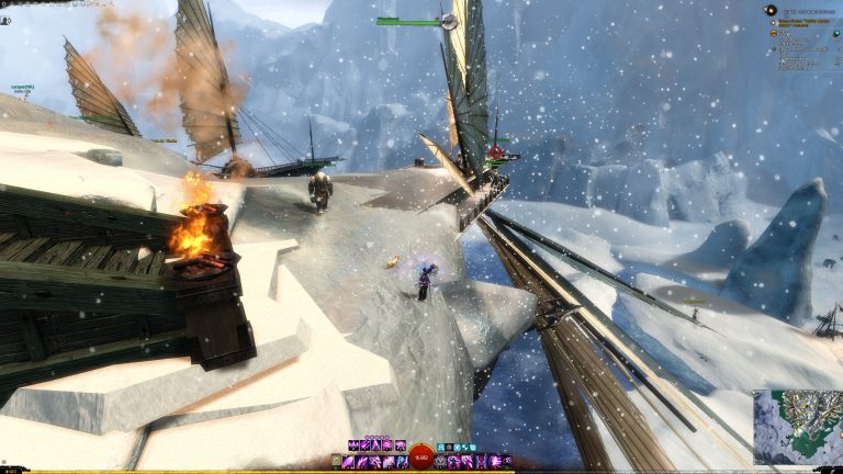 Winterhimmel auf dem Schiff