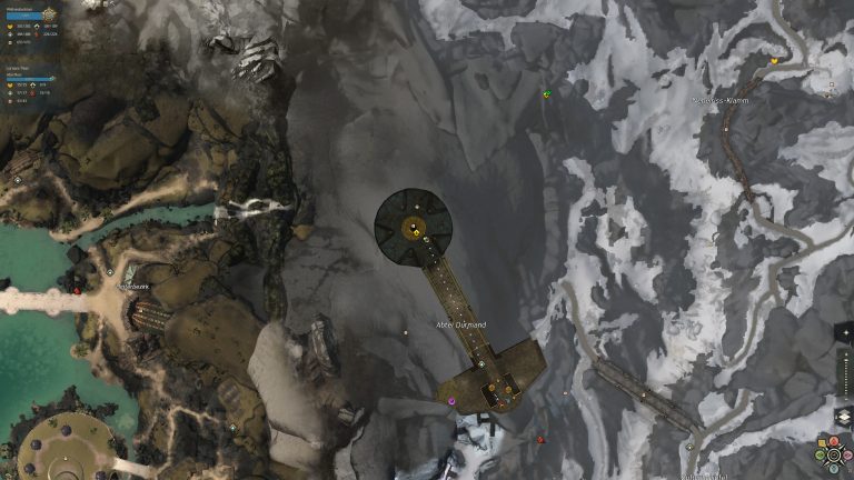 Abtei Durmand Kartenausschnitt