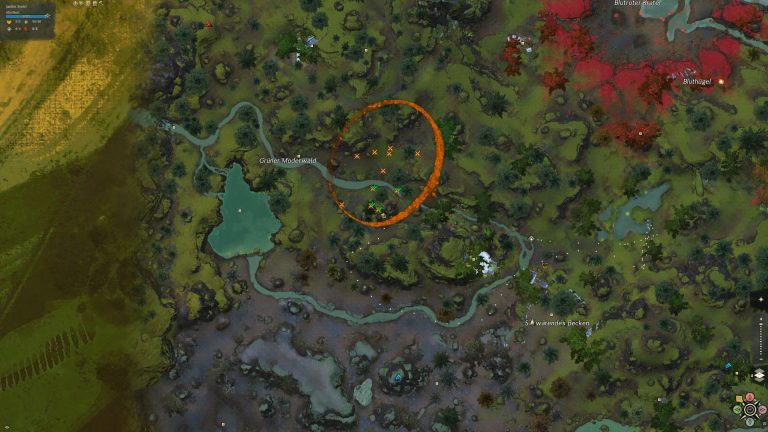 Kartenausschnitt Eventbereich