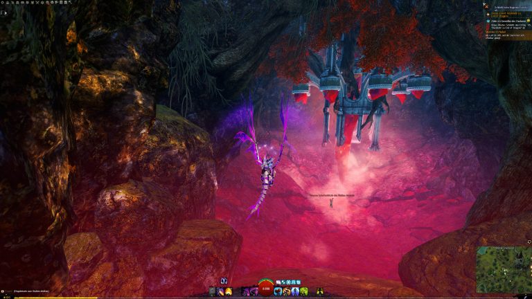 Fliegt nah an den Blutstein herum und herum, damit der Fortschritt zählt