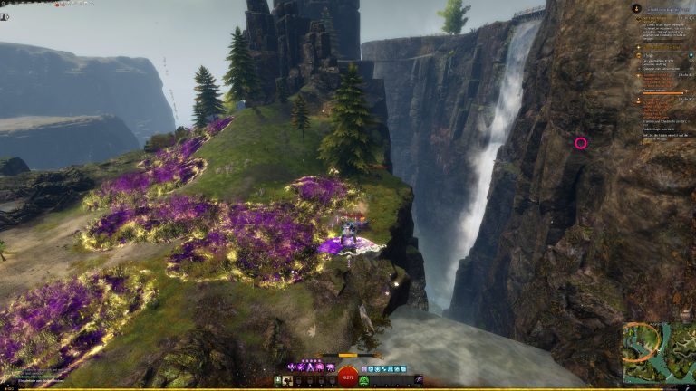 Steintreppen hoch zur Brücke