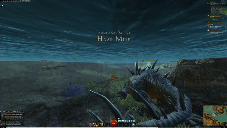 Fisch am Ende des Rennens