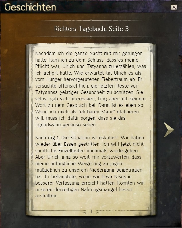 Tagebuch 2 Seite 1