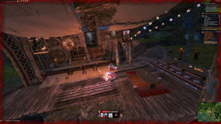 Neben der Bar steht das fürchterliche Gebräu