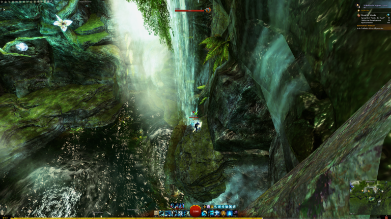 Weiter mit einem Sprung auf die Wurzel