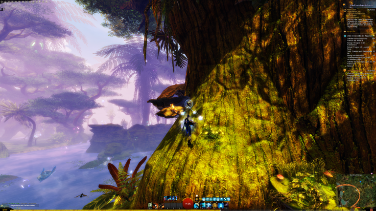 weiter geht es über die Pilze