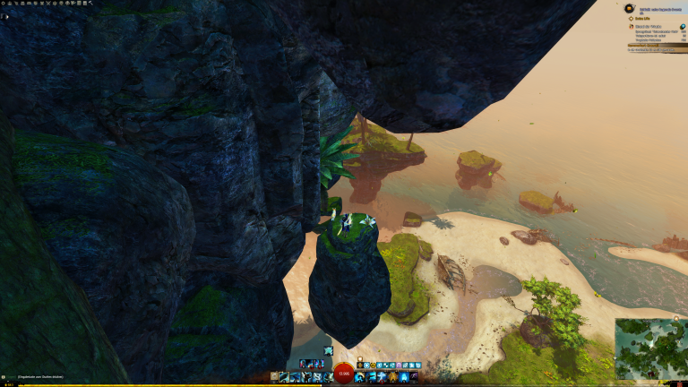 ....auf diesen Stein und gleiten weiter auf den Nächsten -->