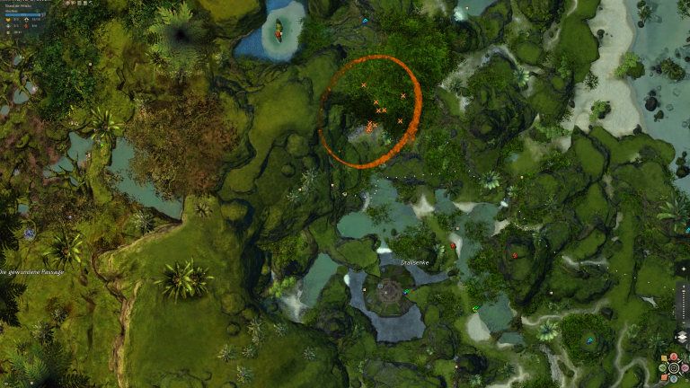 5e: ein Grab braucht Blumen, Kartenausschnitt