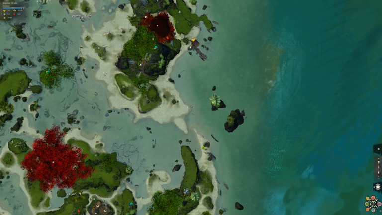 1: Flaschenpost, Kartenausschnitt