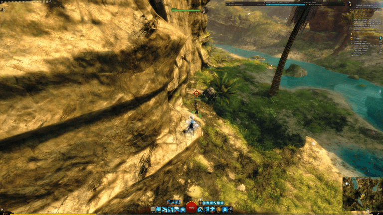 Johanna steht in der Nähe der Jager-Lagers